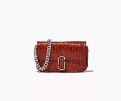 The Croc-Embossed Mini Shoulder Bag Marc Jacobs