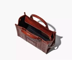 Croc-Embossed Medium Tote Bag Marc Jacobs -Mode Sacs Magasin 196611021487d2
