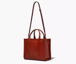 Croc-Embossed Medium Tote Bag Marc Jacobs -Mode Sacs Magasin 196611021487d4