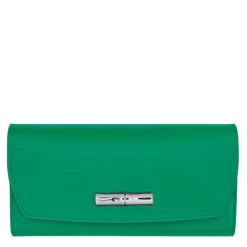 Portefeuille Cuir Longchamp Roseau