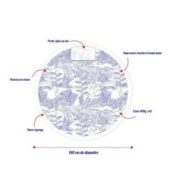 Drap De Bain Naturel Cabaïa -Mode Sacs Magasin 3701328340546d1