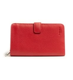 Portefeuille Cuir Fuchsia