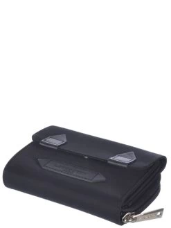 Portefeuille Toile Et Cuir Lancaster Basic -Mode Sacs Magasin la110 26d4basicnoirlan