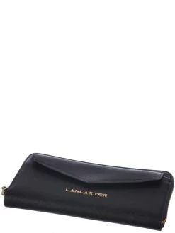 Portefeuille Cuir Lancaster Saffiano Signature -Mode Sacs Magasin la127 04d4 lanadelinenoir