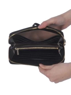 Portefeuille Cuir Lancaster Saffiano Signature -Mode Sacs Magasin la127 04d5 lanadelinenoir